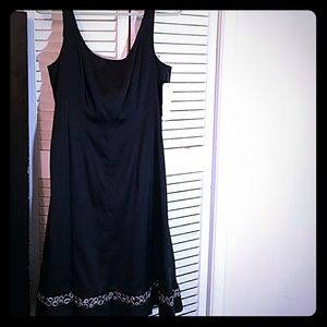 Black silk, dress